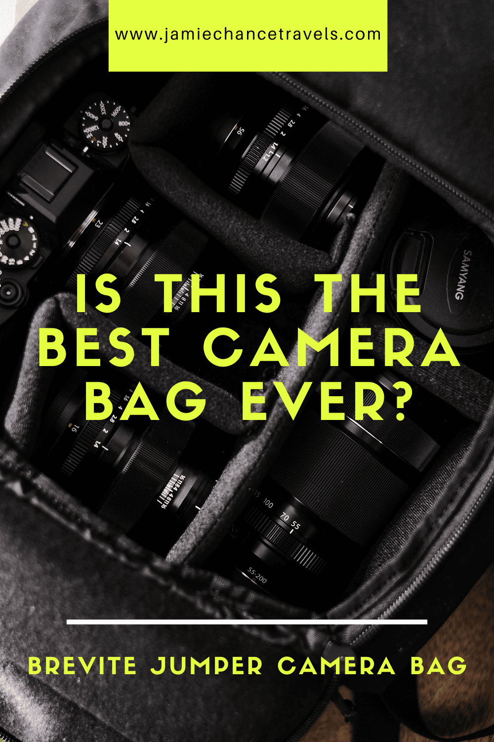 Brevite Jumper Camera Bag Backpack in Pine Green - Schimiggy Reviews