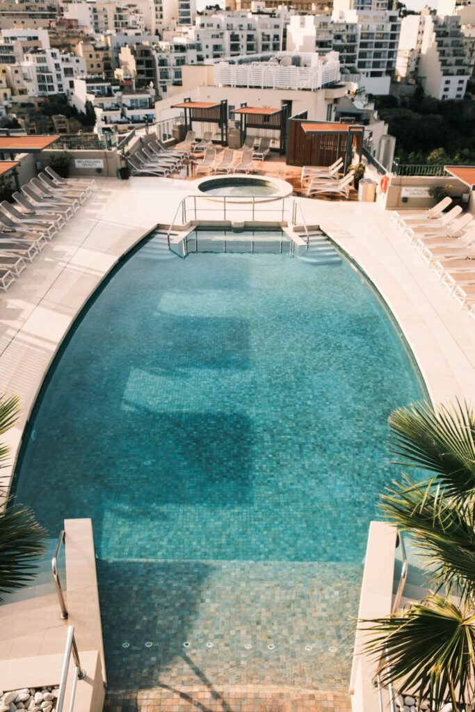 rooftop pool malta Marriott resort & spa